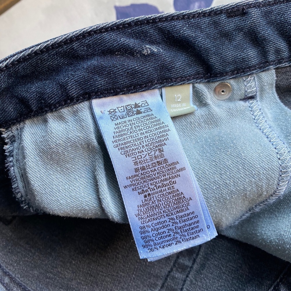 Michael Kors Dark Wash Skinny Jean Size 12 - Picture 2 of 7